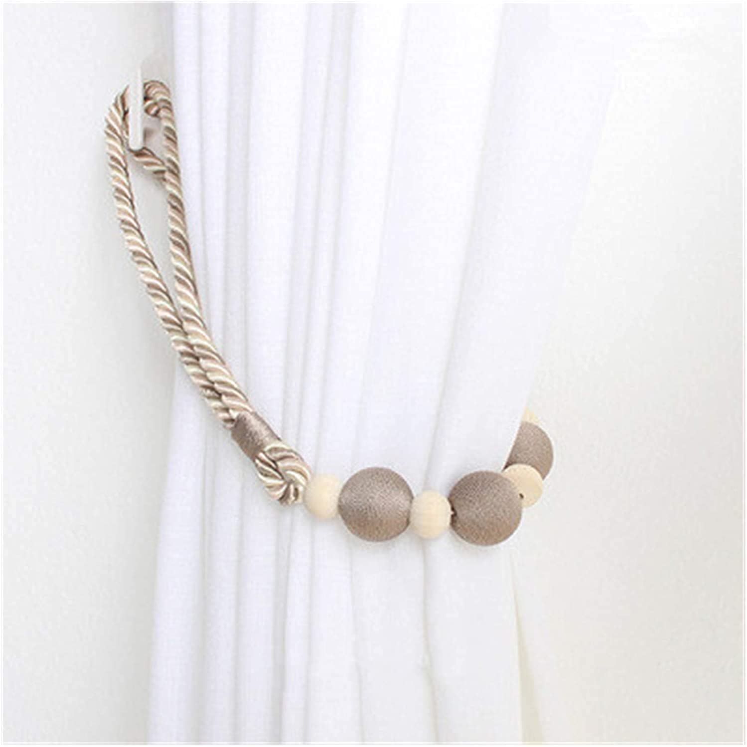 Anneau de rideau 2 pièces/ensemble embrasses de rideau Style nordique coton fenêtre corde décor à la maison rideau boucle sangle support Clips pour rideaux accessoires accessoires de rideau (Couleur