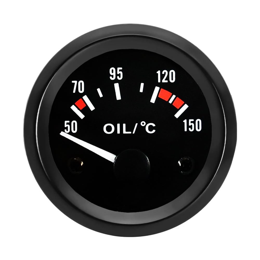 Indicatore Temperatura Olio Auto - Display LED 7 Colori Da 52mm Con Sensore Per Veicoli 12V
