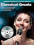 Photo Gallery classical greats - audition songs for female singers: piano/vocal/guitar arrangements with cd backing tracks Photo Gallery classical greats - audition songs for female singers: piano/vocal/guitar arrangements with cd backing tracks