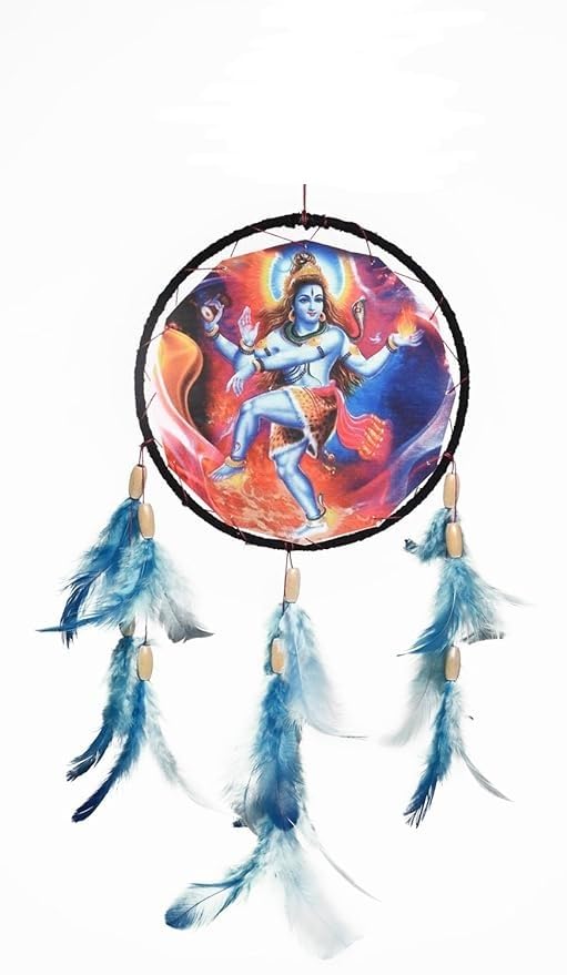 Handmade Lord Shiav Canvas Dream Catcher for Home & Office Decor, Gifitng, Car Hanging (Pack of 1)