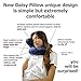 Daisy Travel Pillow℗ Holds Head Like Magic. Patent Pending, Simple and Clever New 2016 Invention Will Surprise You. Comfortable and Supporting Airplane Pillow, Plane Travel Pillow and Car Pillow