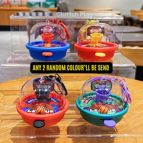 Image of Mini Hammer Shaker Toy Keychain for Kids Adults & Stress Relief School College Hand Bag Hanger Pendant Ages 3+ (Basket Ball)