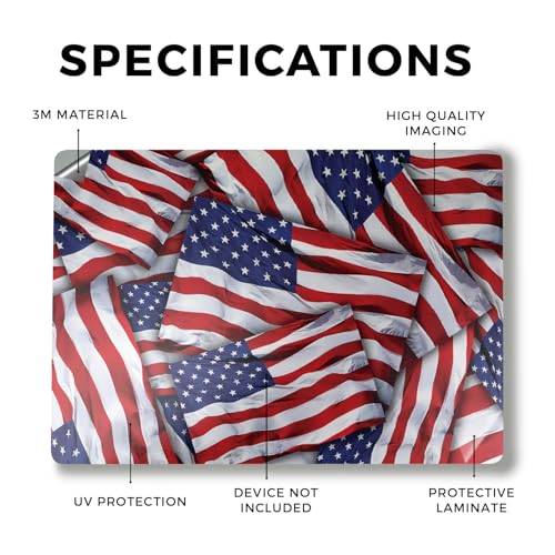 Image of Laptop Skin Compatible with Surface Laptop 7 15 inch (2024) - Patriot - Premium 3M Vinyl Protective Wrap Decal Cover - Easy to Apply | Crafted in The USA by MightySkins