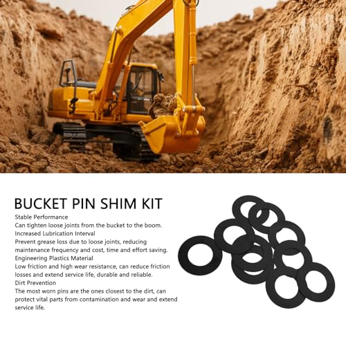 Image of 45 mm Bucket Pin Spacer Kit Industrial Grade Heavy Duty Wear Excavator Bucket Pin Spacer Kit Replacement Bobcat E50 337 341 435 X335 X337 X341