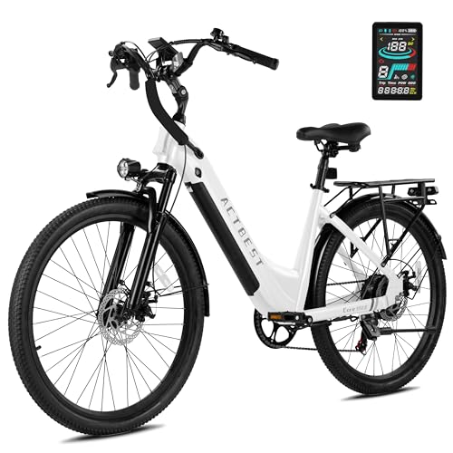 ACTBEST Core ST 2.0 Electric Bike for Adults,1200W Peak Motor Ebike,499WH UL2849 Certified Removable Battery,Up to 55Miles,28MPH E Bicycle,26