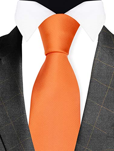 Image of GUSLESON Classic New 3.15 inch(8cm) Men's Solid Color Necktie Wedding Business Tie + Gift Box
