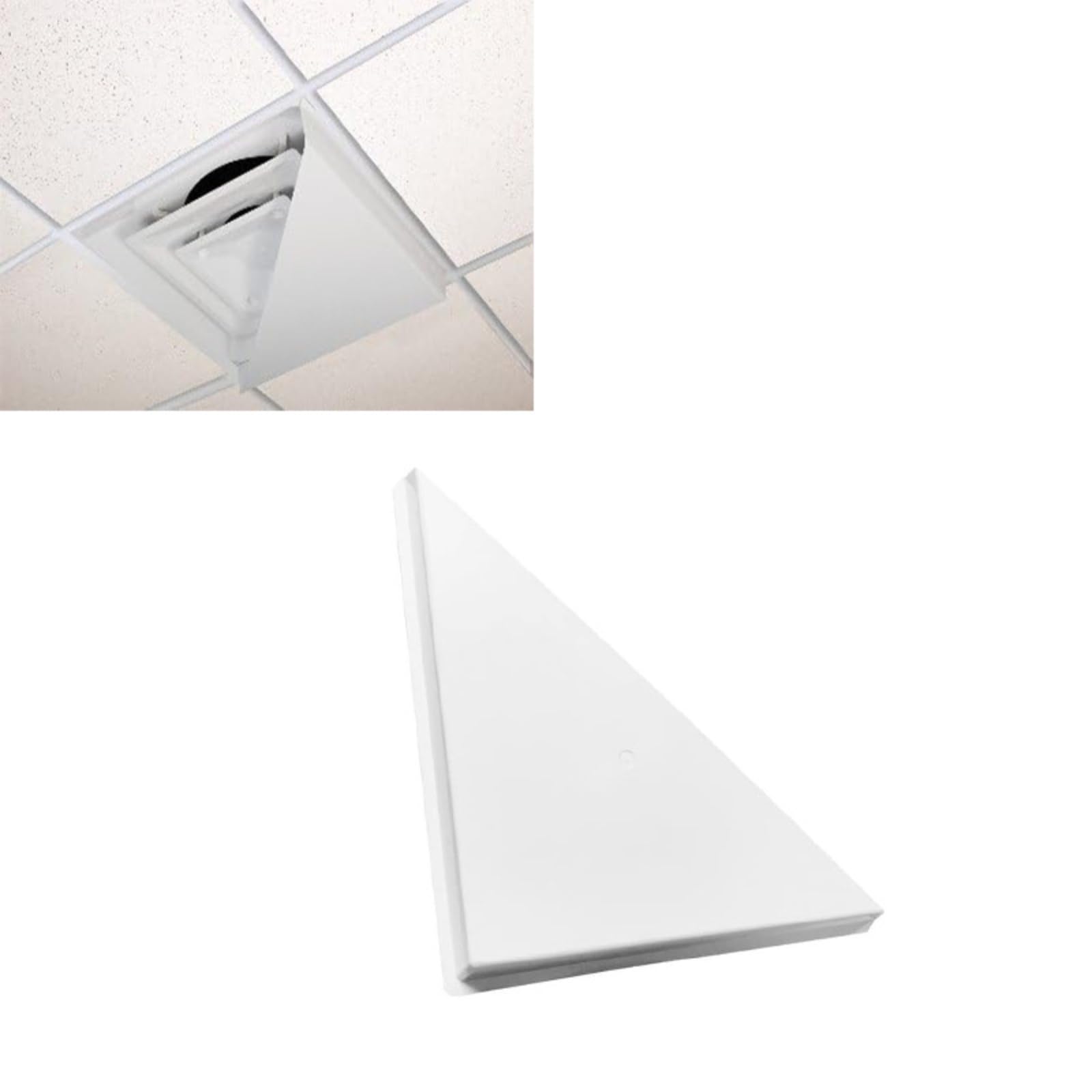 2 Pieces Deviatore Angolare Soffitto Alluminio Deflettore Griglia Soffitto Profilo Sottile Articolo Casa
