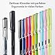 Lamy safari aquasky Füller - Füllhalter mit ergonomischem Griff & polierter Stahlfeder in Strichbreite M – robuster ASA-Kunststoff - inkl. Tintenpatrone T 10 blau - Rechtshänder