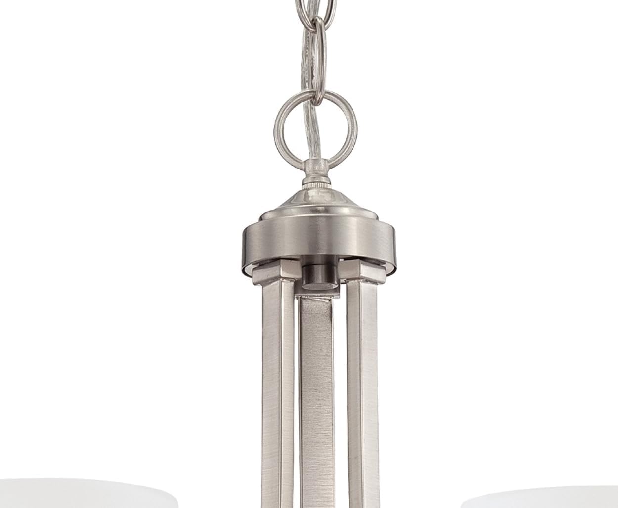Minka Lavery 4963-84 Overland Park Mini Chandelier, 3-Light, 300 Total Watts, 16-in H x 15.75-in W, Brushed Nickel