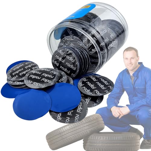 Image of Flat Tire Repair Kit 200PCS 32MM，Car Tire Patch Kit Heavy Duty Bike Tire Patch Kit Tire Repair Tools Bike Patch Kit Bike Tire Repair Kit Motorcycle Tire Repair Kit For Car Truck Motorcycle Bike