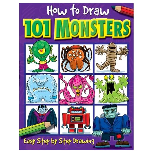How to Draw 101 Monsters: Easy Step-by-step Drawing (How to draw)