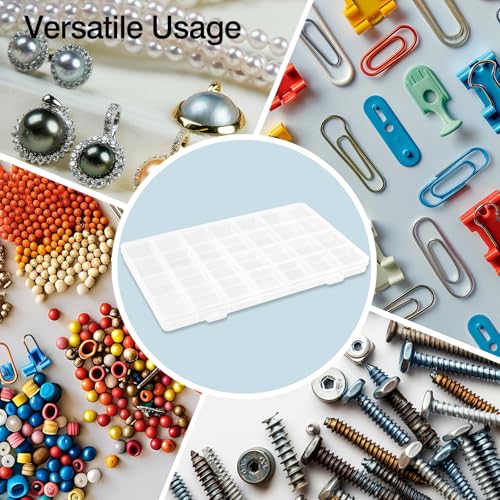 Image of 28 Grids Plastic Organizer Box with Dividers for Crafting, Storage Container for Beads & Charms & Accessories(2-Pack)