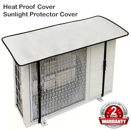 Image of Axmon Ac Outdoor Unit Protector Split Ac Protector For Heat And Sun Proof | Heat Insulated Protection From Sun | OutDoor Unit Cover For Sunlight 1.5ton (Universal Size)
