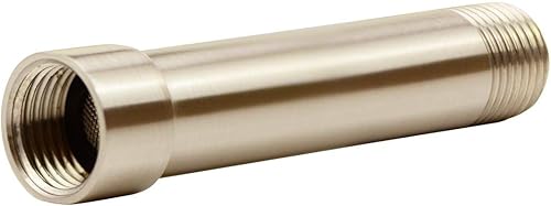 Extensión de Brazo de Ducha Purelux, Extensor de Cabezal de Ducha de 4 Pulgadas, Acabado de Níquel Cepillado Hecho de Acero Inoxidable