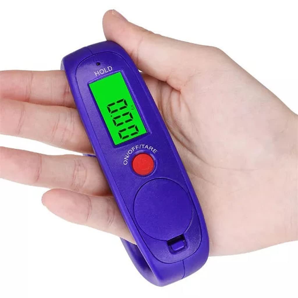 JFDBGU Portable Mini Digital Hand Held 50Kg Fish Hook Hanging Scale Electronic Weighting LED Display