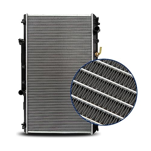 Image of KAX Radiator, 1909 OE Style Bolt-On Aluminum Core Radiator Replacement Camry 1997-2001, Solara 1999-2001, 28-5 /8 inchW, 15-3 /4 inchH, 1-1 /4 inchInlet, 1-1 /4 inchOutlet