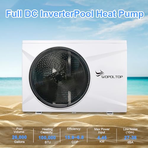 Wopoltop RCDF-030 100,000 Btu Full Dc Inverter Pool Heat Pump thumb #1