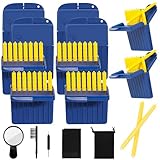 Hearing Aid Wax Guards Filters 64 Pcs Starkey Hearing Aid 1.5 mm Hearing Aids Cleaning Tools Accessories Resound Wax Guards Filters Supplies 8 Packs Earwax Filters Replacement Parts Kits