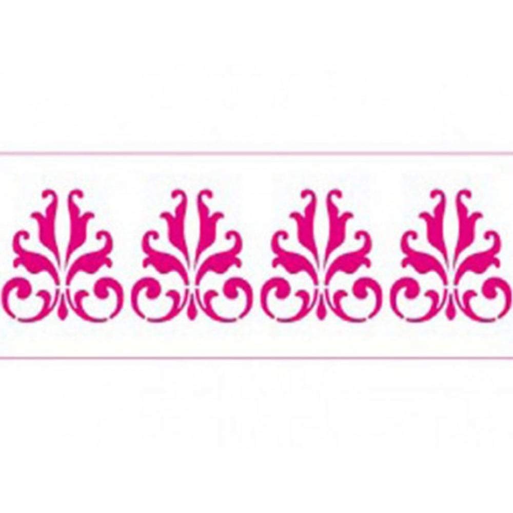 DECORA 10 X 30CM Retro Stencil, 32.5 x 11 x 0.3 cm, Transparent