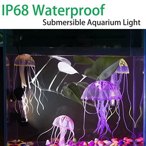image for S SMIFUL Aquarium Lights Underwater LED Fish Tank Lights IP68 Waterpro