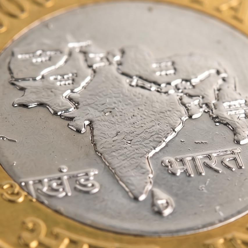 Image of 1000 Rupees, India Fantasy Rare Bi-Metallic Coin (Undivided India)
