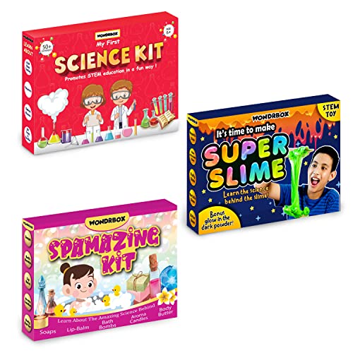 Image of WONDRBOX Science Experiments Activity Kits (Science Experiment Kit Gift Set (Pack of 3)