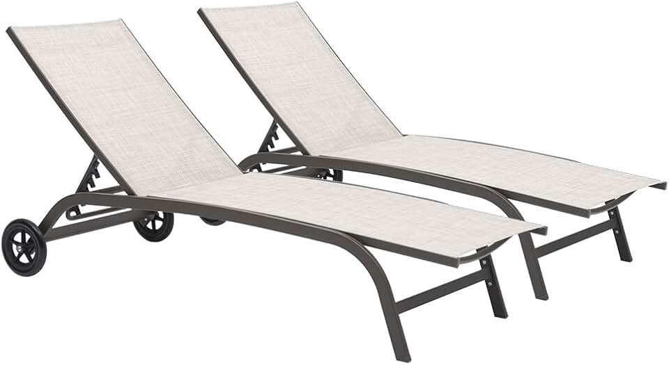 chaise lounge with wheels