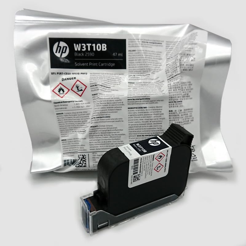 SHRINKVISION ™ W3T10B Black 2590 Solvent Print Cartridge | Solvent Ink Cartridge12.7mm Inkjet Printer | Solvent Print Cartridge | Black Colour | Quantity 47ml (B0D2BFW89N) Amazon Price History, Amazon Price Tracker