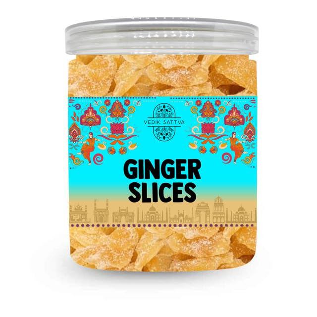 Vedik Sattva Natural Ginger Slices | Homemade Indian Taste |