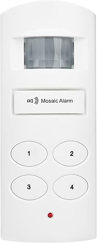 Loud 135db teclado sensor de movimiento sirena alarma para garaje, cobertizo. Alerta de detección de movimiento PIR de viaje inalámbrica portátil