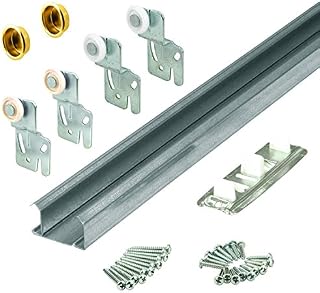 Slide-Co 161791 Bi-Pass Closet Track Kit (2 Door Hardware Pack), 48"