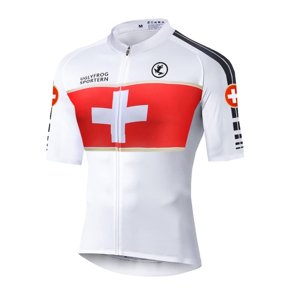 UGLY FROG Racing Maglia da Uomo MTB Asciugatura Rapida Traspirante per Mountain Bike Ciclismo Palestra