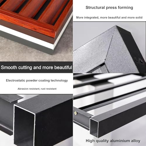 Zewnętrzna aluminiowa osłona klimatyzatora mini dzielona jednostka redukcja hałasu i ochrona przed warunkami atmosferycznymi stojak podtrzymujący rośliny dla zwiększonej trwałości i stylu