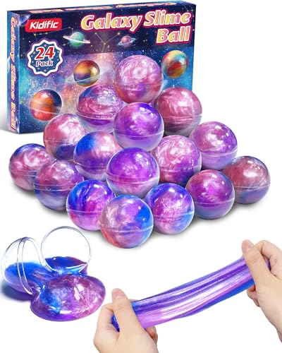 Image of 24 Pack Galaxy Slime Party Favors Classroom Prizes for Kids Teens 4-8, 8-12