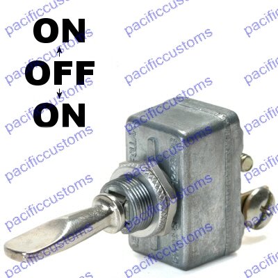 Super Heavy Duty 50 Amp On/Off/On Toggle Switch With Screw Terminals