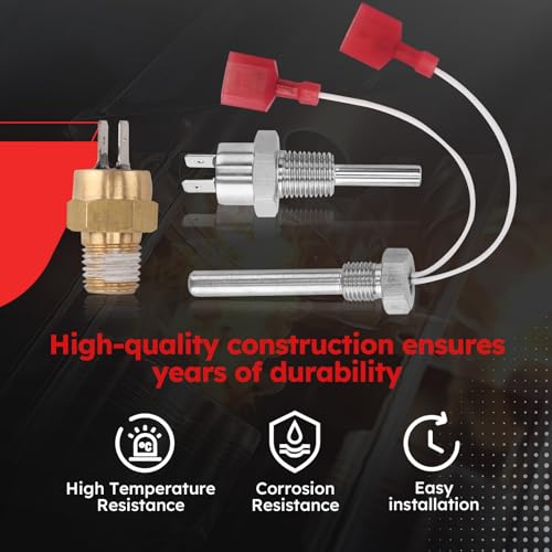 42002-0024S Stack Flue Sensor 42001-0063S High Limit Switch and 42001-0053S Heater Thermistor Fits for Pentair MasterTemp, Sta-Rite, Max-E-Therm SR200 SR333 SR400 Pool & SPA Heater Electrical Systems