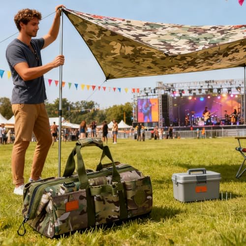 Tienda de campaña para camping Carrier plegable resistente al aire libre con divisor negro 3