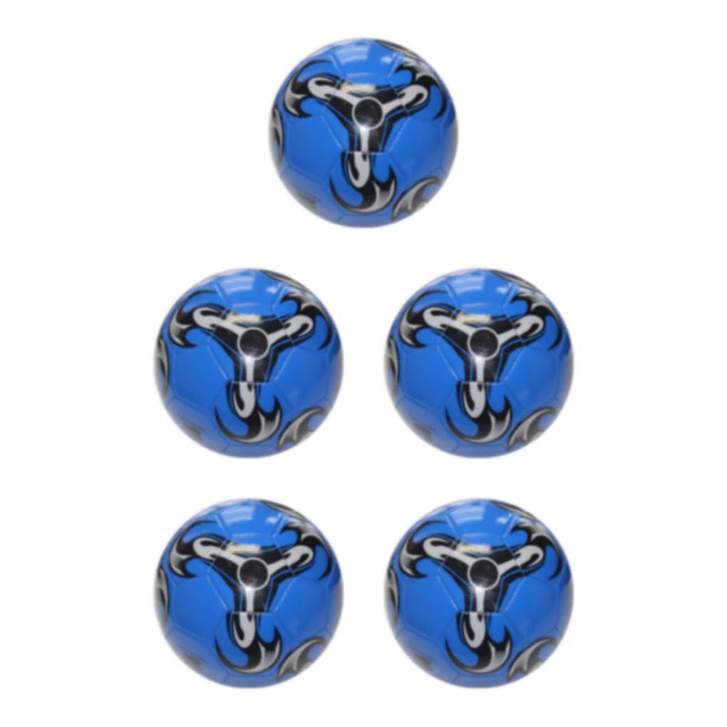 5 Set di Palloni da calcio realizzati in PVC ad ampia applicazione durevoli e inodori per il calcio Calcio sportivo a prova di esplosione della scuola media 1 Blu