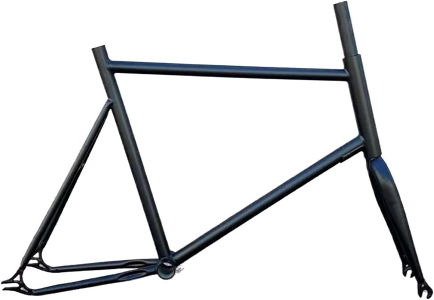 Gear Single Speed Bicycle Frameset Steel Frame with Front Fork Front 100mm / Rear 120mm Replacement Parts