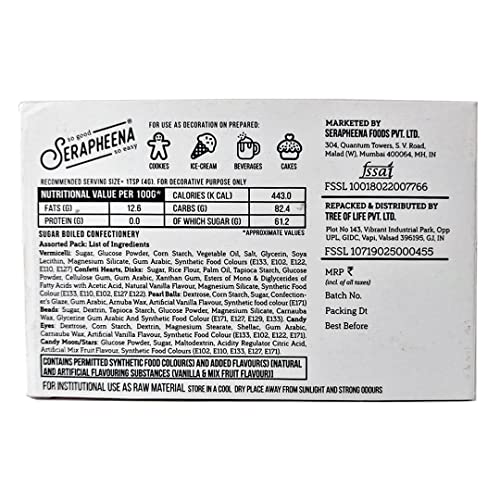 Image of Serapheena Sugar Sprinkles - That's So Fancy, 100g | Cakes and Cupcakes Decoration Kit