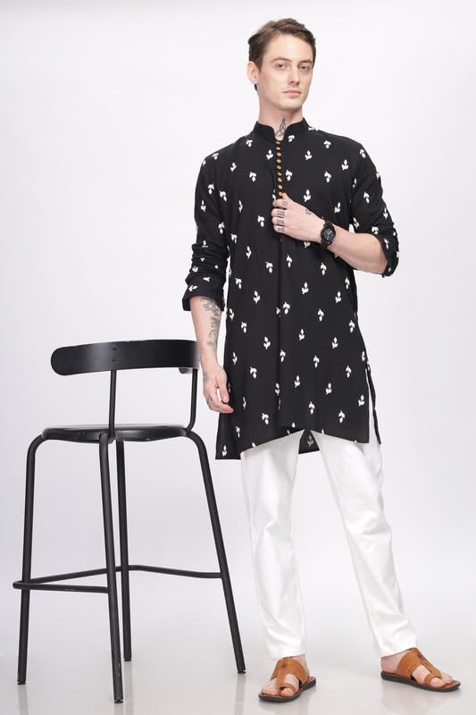 Image of BE ACTIVE Men's Traditional Embroidered Full Sleeves Kurta || Cotton Kurta for Men || Men Kurta for Wedding || Kurta for Men (A-SK1021 Parent)