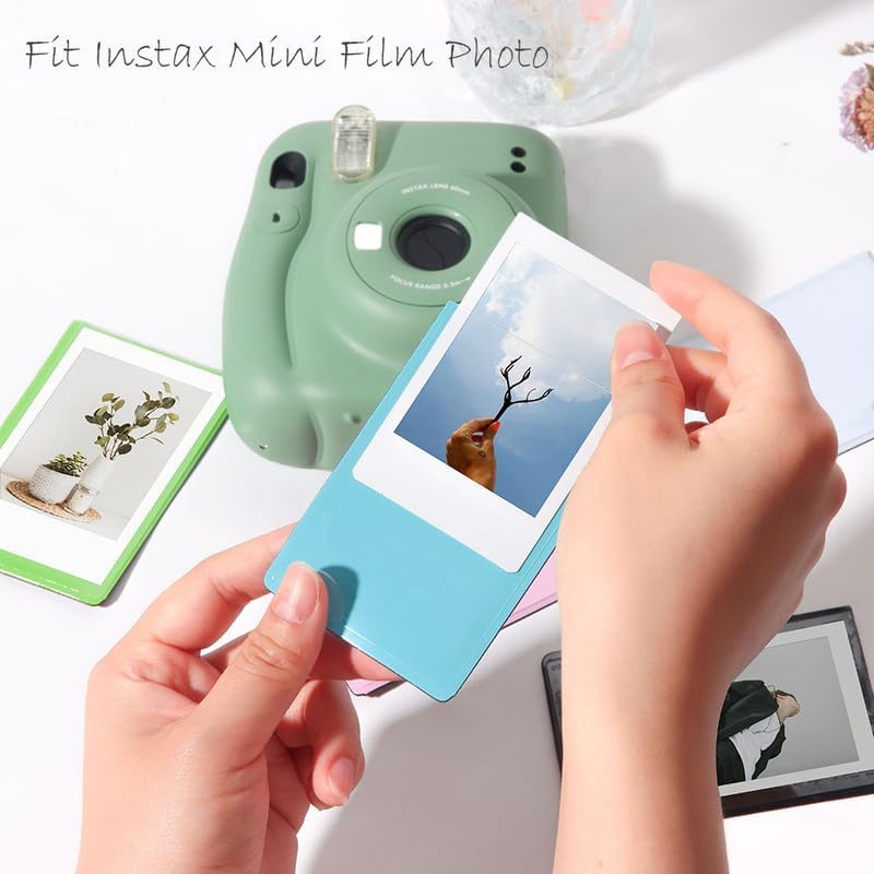 Miniatura 3 de Orga'Neat Marco magnético de fotos de 2 x 3 para Fujifilm Instax Mini película instantánea, marcos de fotos magnéticos para nevera, soporte para