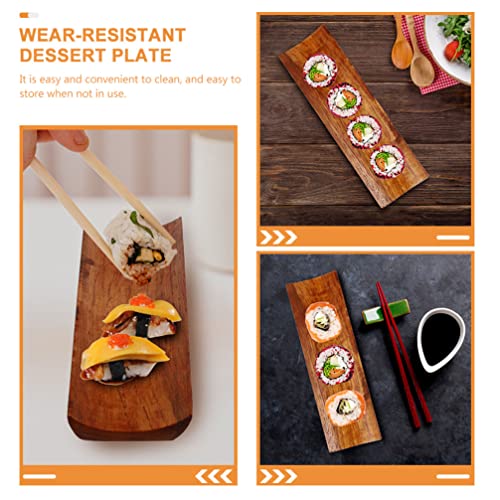 Plato de Sushi Japonés en Madera 2 piezas miniatura 3