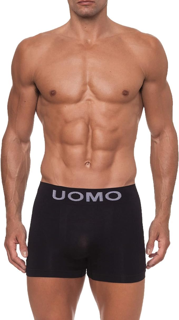Channo Boxers en Nylon sans Coutures pour Homme, Doux, Élastiques et Confortables - Collection Uomo