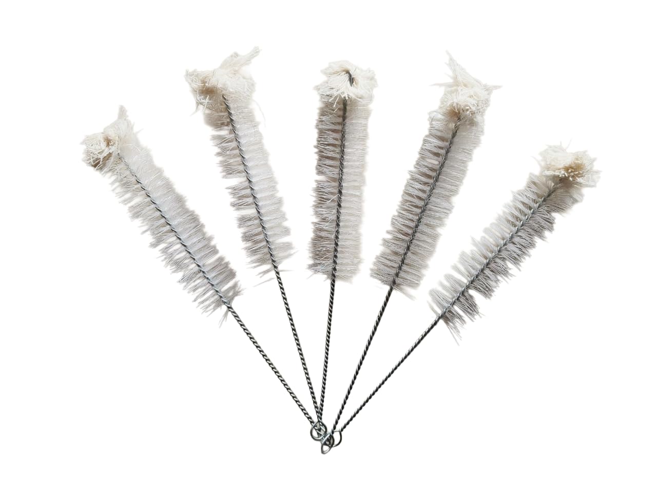 Premium Cleaning Brush (Pack of 5) with Nylon and Cotton Mop, Galvanized Iron Handle, 20 cm Length, for Cleaning Baby Feeding Bottles and Laboratory Test Tubes and Multipurpose use-image-45