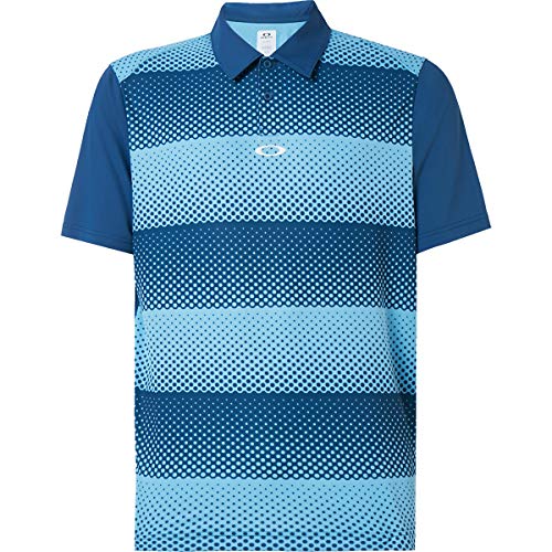 Polo Oakley Dot Stripes Homme en maille haut de gamme aux finitions de luxe