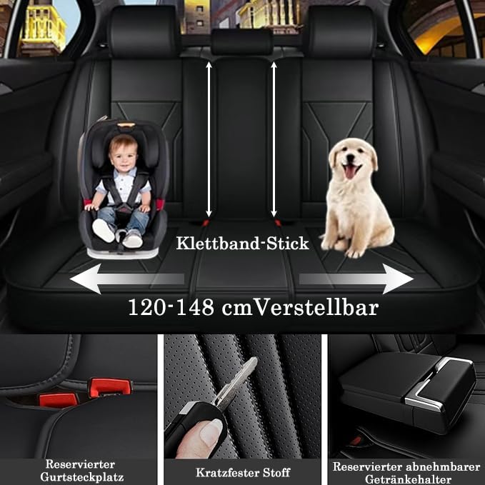 Chifeng Universelle 5-teilige Autositzbezüge Für  Produktbild-Vorschau 8
