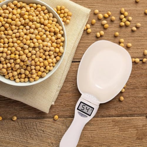 Food Measuring Scoop Scale,Digital Measuring Spoon,Pet Food Measuring Scoop Scale,Weighing Spoon Scale 800g / 0.1g Highly Accurate Measuring,for Kitchen Gadgets and Dispensing Condiments(1Pc)
