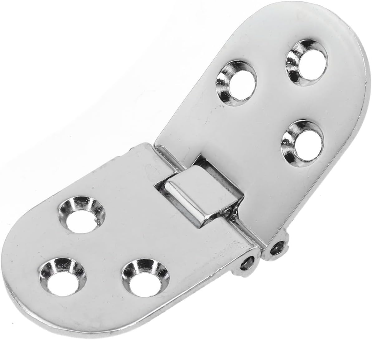 2-Pack Folding Table Hinges, Zinc Alloy Flip Top Cabinet Door Hardware with Soft Close Mechanism for Computer Desk and Furniture, Silver, 78x30mm