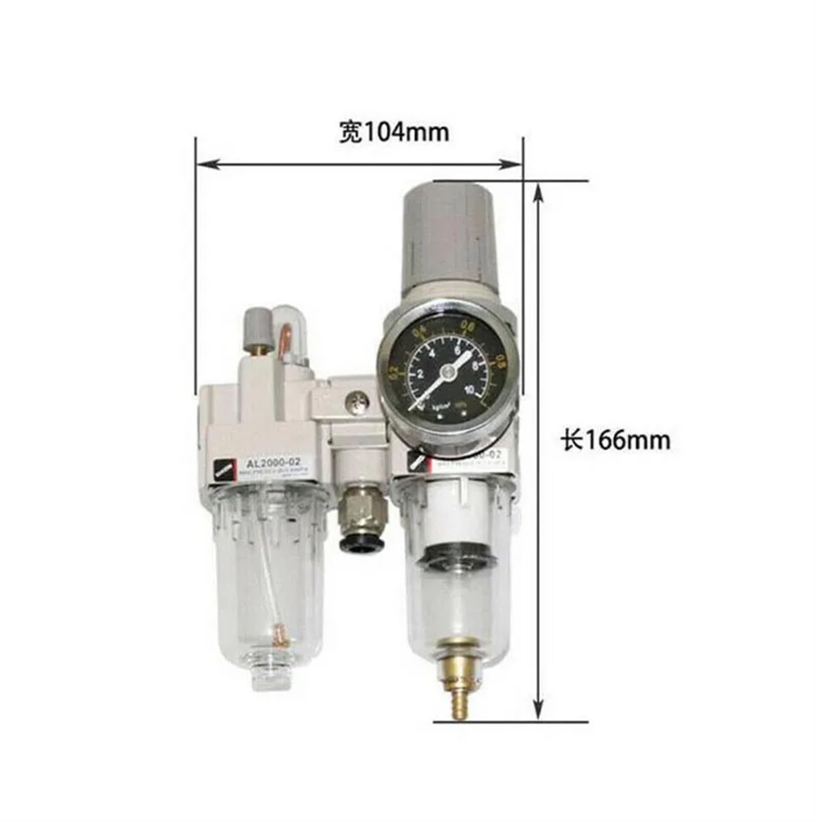 Accesorios for máquina cambiadora de neumáticos, prensador de aire, separador de agua y aceite, regulador, filtro de trampa, 1 ud.